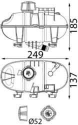 MAHLE Vas de expansiune, racire MAHLE BEHR CRT 335 000S (CRT 335 000S)