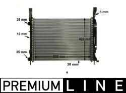 MAHLE Radiator, racire motor MAHLE BEHR *** PREMIUM LINE *** CR 1157 000P (CR 1157 000P)