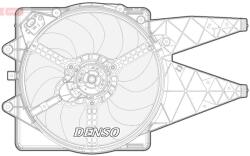 DENSO Ventilator, radiator DENSO DER09092 (DER09092)