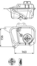MAHLE Vas de expansiune, racire MAHLE BEHR CRT 344 000S (CRT 344 000S)