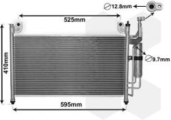 VAN WEZEL Condensator, climatizare VAN WEZEL 27005236 (27005236)
