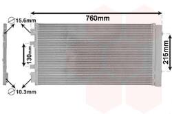 VAN WEZEL Condensator, climatizare VAN WEZEL 43005483 (43005483)
