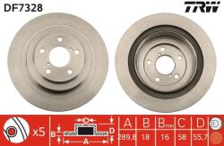 TRW Disc frana TRW DF7328 (DF7328) - automobilus