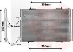 VAN WEZEL Condensator, climatizare VAN WEZEL 09005272 (09005272)