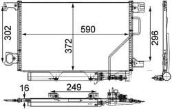 MAHLE Condensator, climatizare MAHLE BEHR *** PREMIUM LINE *** AC 450 000P (AC 450 000P)