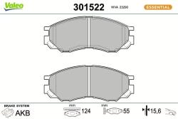 VALEO set placute frana, frana disc VALEO FIRST 301522 (301522)