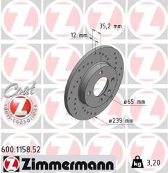 ZIMMERMANN Disc frana ZIMMERMANN SPORT Z 600.1158. 52 (600.1158.52)