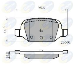 COMLINE set placute frana, frana disc COMLINE CBP01026 (CBP01026)
