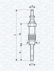 Magneti Marelli Bujie incandescenta MAGNETI MARELLI 062900046304 (062900046304)