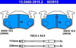 ATE set placute frana, frana disc ATE 13.0460-3915.2 (13.0460-3915.2)