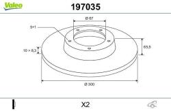 VALEO Disc frana VALEO 197035 (197035)