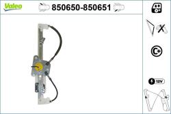 VALEO Mecanism actionare geam VALEO 850651 (850651)