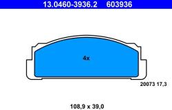 ATE set placute frana, frana disc ATE 13.0460-3936.2 (13.0460-3936.2)