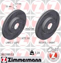 ZIMMERMANN Disc frana ZIMMERMANN BLACK Z 280.3189. 53 (280.3189.53)
