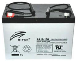 Ritar Оловна батерия RITAR (RA12-100S), AGM, 12V / 100 Ah, 306.5/ 168.5/ 210mm, F15(M6)