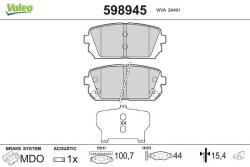 VALEO set placute frana, frana disc VALEO 598945 (598945)