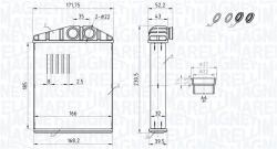 Magneti Marelli Schimbător de căldură, încălzire habitaclu MAGNETI MARELLI 350218426000 (350218426000)