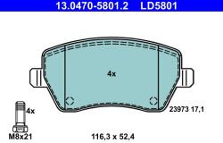 ATE set placute frana, frana disc ATE Ceramic 13.0470-5801.2 (13.0470-5801.2)