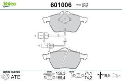 VALEO set placute frana, frana disc VALEO 601006 (601006)
