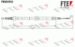FTE Cablu, frana de parcare FTE 9250055 (9250055)