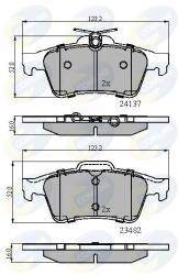 COMLINE set placute frana, frana disc COMLINE CBP01599 (CBP01599)