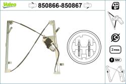 VALEO Mecanism actionare geam VALEO 850866 (850866)