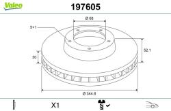 VALEO Disc frana VALEO 197605 (197605)