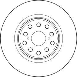 TRW Disc frana TRW DF6827S (DF6827S) - automobilus