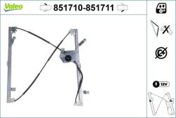 VALEO Mecanism actionare geam VALEO 851710 (851710)