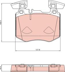 TRW set placute frana, frana disc TRW GDB8310 (GDB8310)