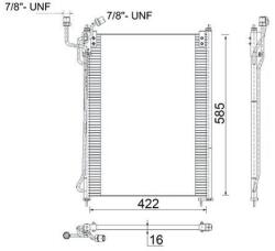 MAHLE Condensator, climatizare MAHLE BEHR AC 285 000S (AC 285 000S)