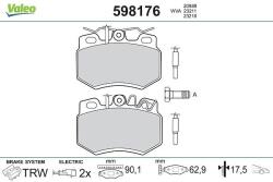 VALEO set placute frana, frana disc VALEO 598176 (598176)