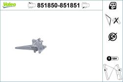 VALEO Mecanism actionare geam VALEO 851851 (851851)
