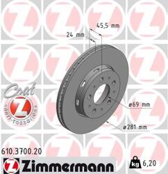 ZIMMERMANN Disc frana ZIMMERMANN COAT Z 610.3700. 20 (610.3700.20)