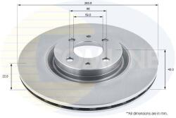 COMLINE Disc frana COMLINE ADC1811V (ADC1811V)