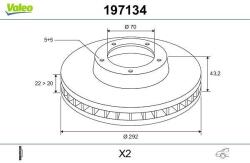 VALEO Disc frana VALEO 197134 (197134)