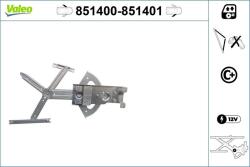 VALEO Mecanism actionare geam VALEO 851400 (851400)