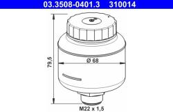 ATE Vas de expansiune, lichid frana ATE 03.3508-0401.3 (03.3508-0401.3)