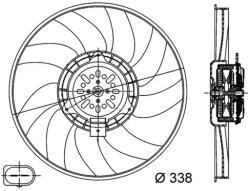 MAHLE Ventilator, radiator MAHLE BEHR CFF 313 000S (CFF 313 000S)