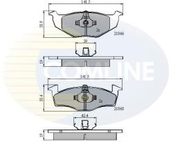 COMLINE set placute frana, frana disc COMLINE CBP0706 (CBP0706)