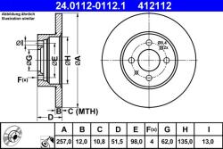 ATE Disc frana ATE 24.0112-0112.1 (24.0112-0112.1)