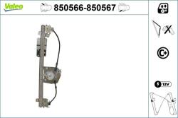VALEO Mecanism actionare geam VALEO 850566 (850566)