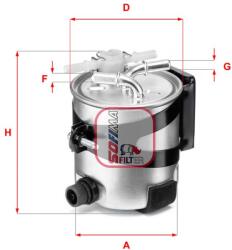 SOFIMA filtru combustibil SOFIMA S 5418 GC (S 5418 GC) - automobilus