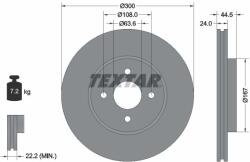 TEXTAR Disc frana TEXTAR PRO 92139903 (92139903)