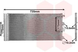 VAN WEZEL Condensator, climatizare VAN WEZEL 15005004 (15005004)