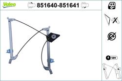 VALEO Mecanism actionare geam VALEO 851640 (851640)