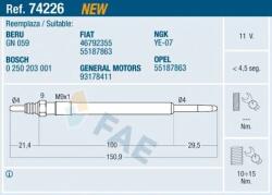 FAE Bujie incandescenta FAE 74226 (74226)