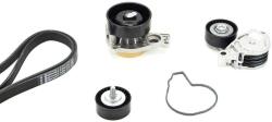 CONTITECH Pompa apa + Set curea transmisie cu caneluri CONTITECH 6PK1715WP2 (6PK1715WP2)