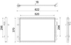 MAHLE Condensator, climatizare MAHLE BEHR *** PREMIUM LINE *** AC 919 000P (AC 919 000P)
