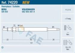 FAE Bujie incandescenta FAE 74220 (74220)